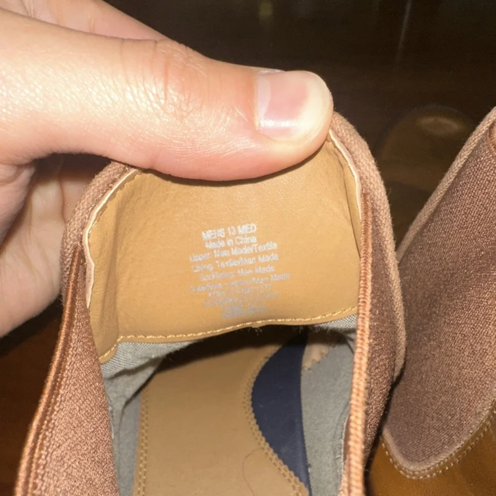 APT.9 Defined Comfort Men's Brown Chelsea Boots Pull On Elastic Size 13